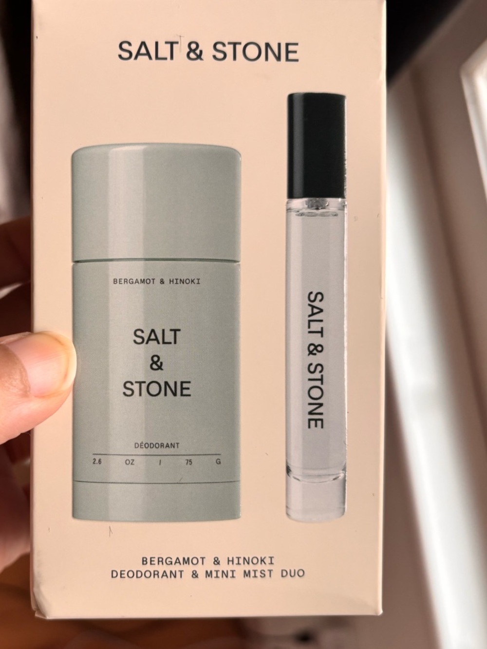 Salt & stone deodorant body mist duo